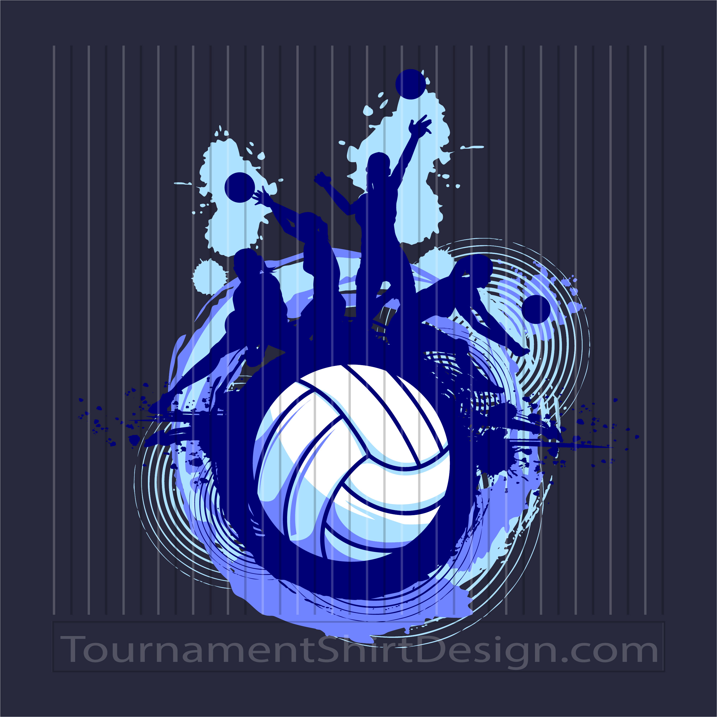Girls Volleyball Shirt Design