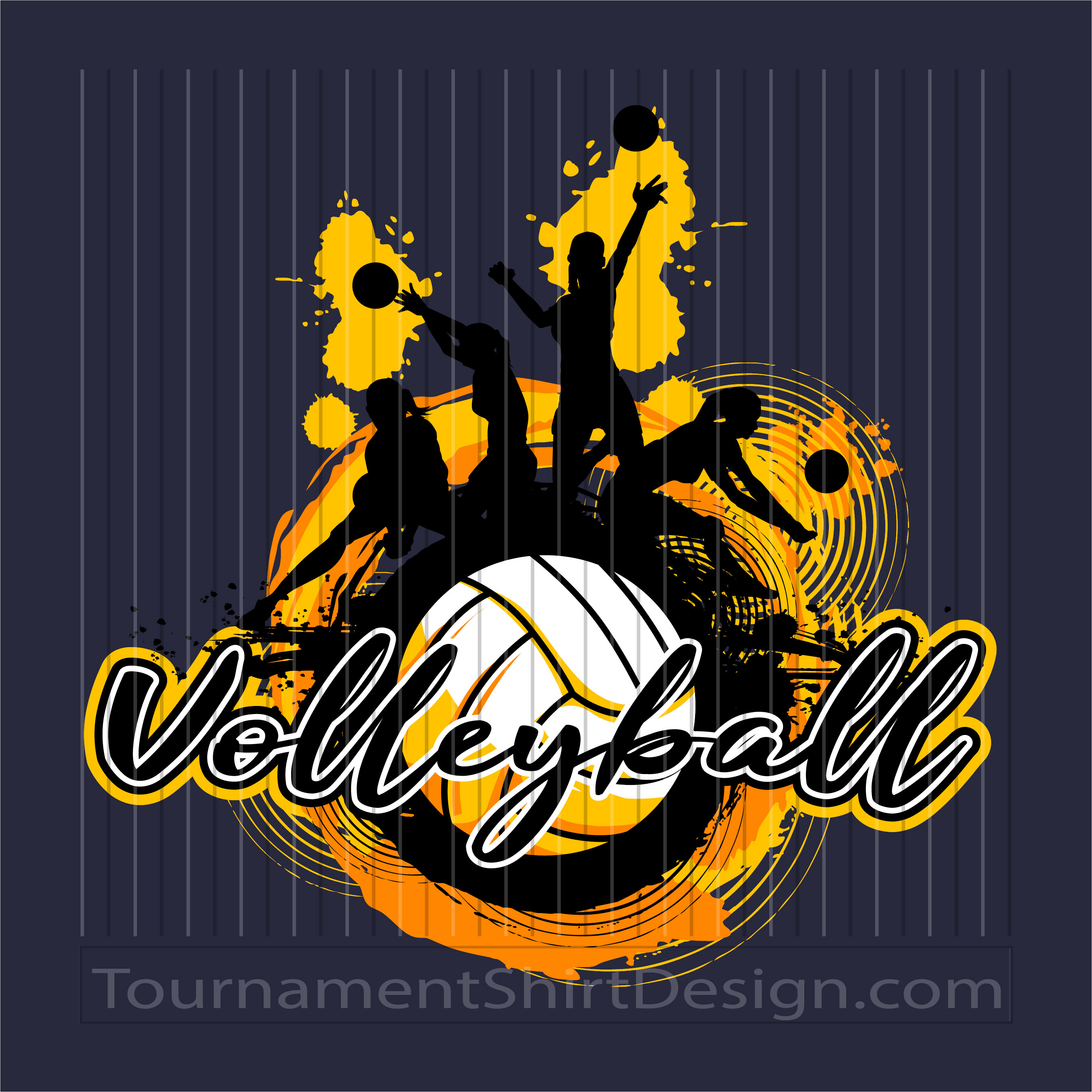 Volleyball Tournament Art