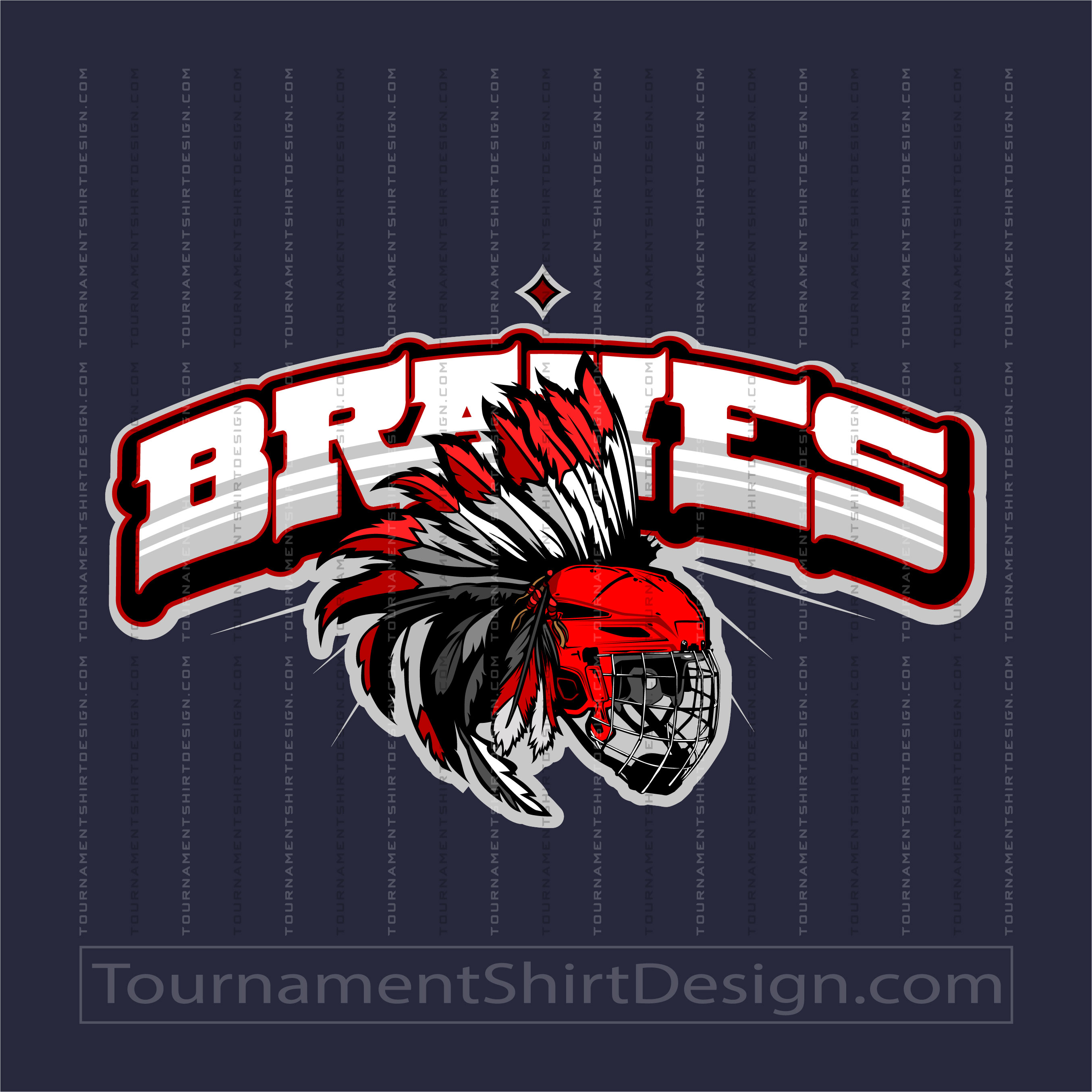 Braves hockey - brave_22_hockey_01 – Modern Mascot and Team Logos
