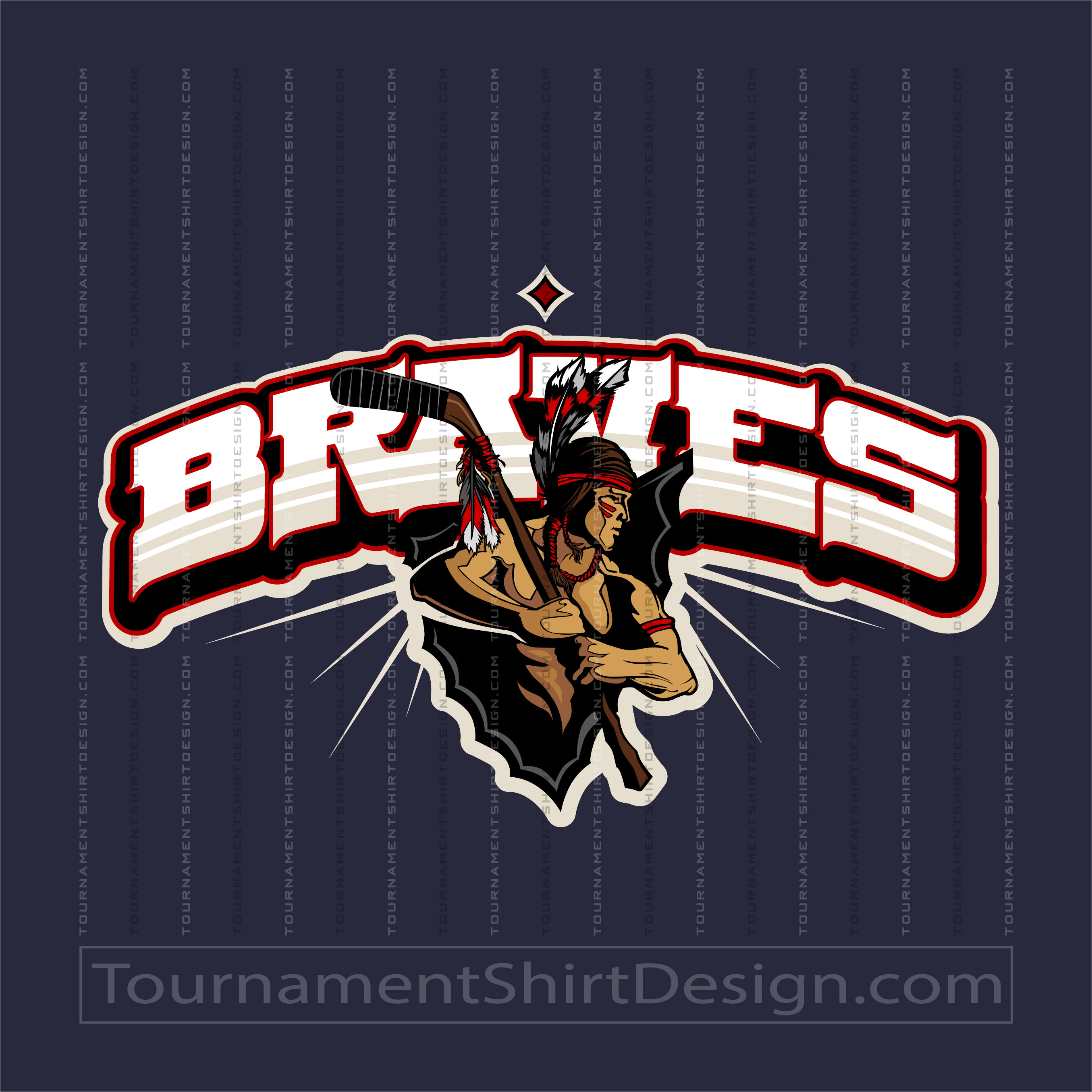 Braves Hockey Logo