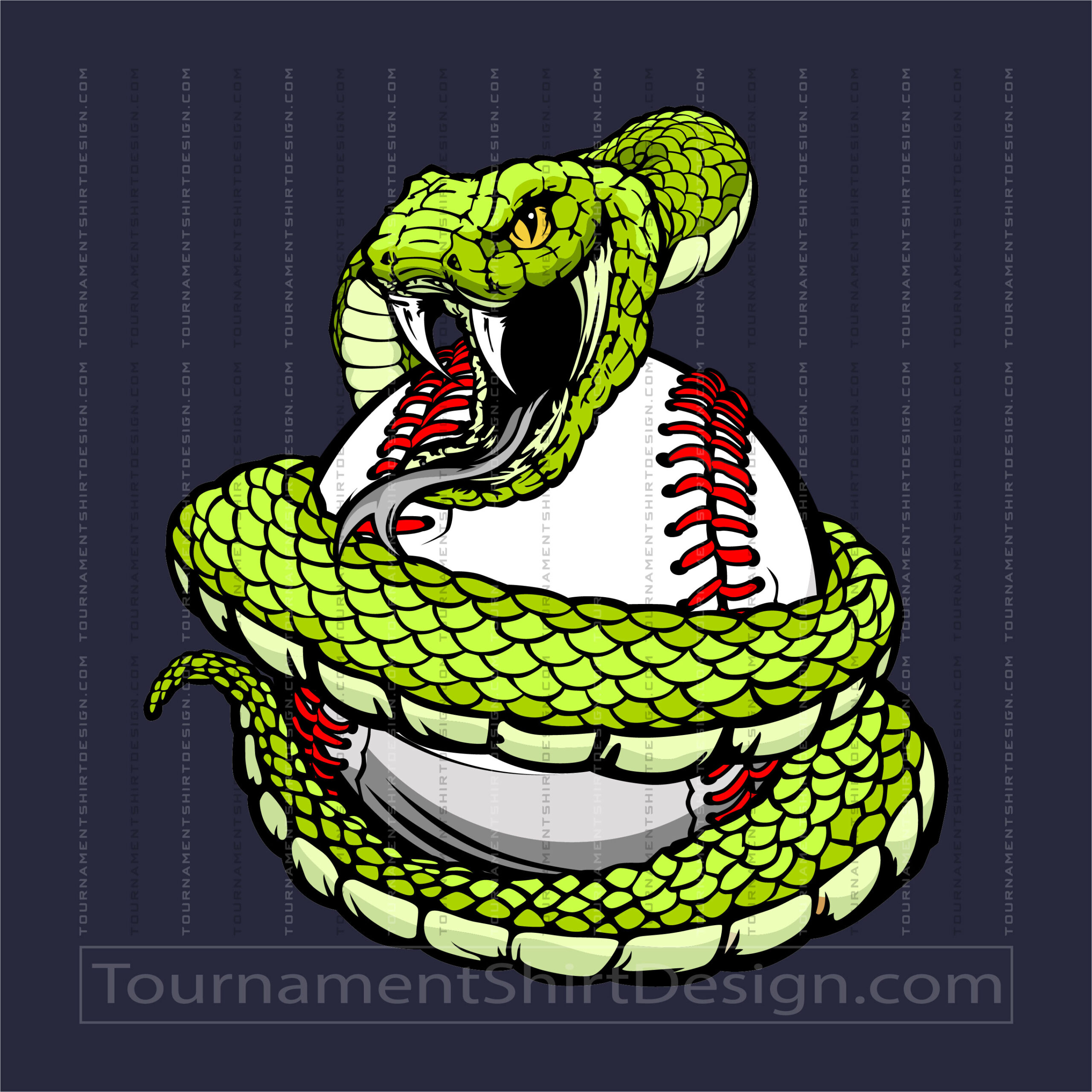 Snake Baseball Logo