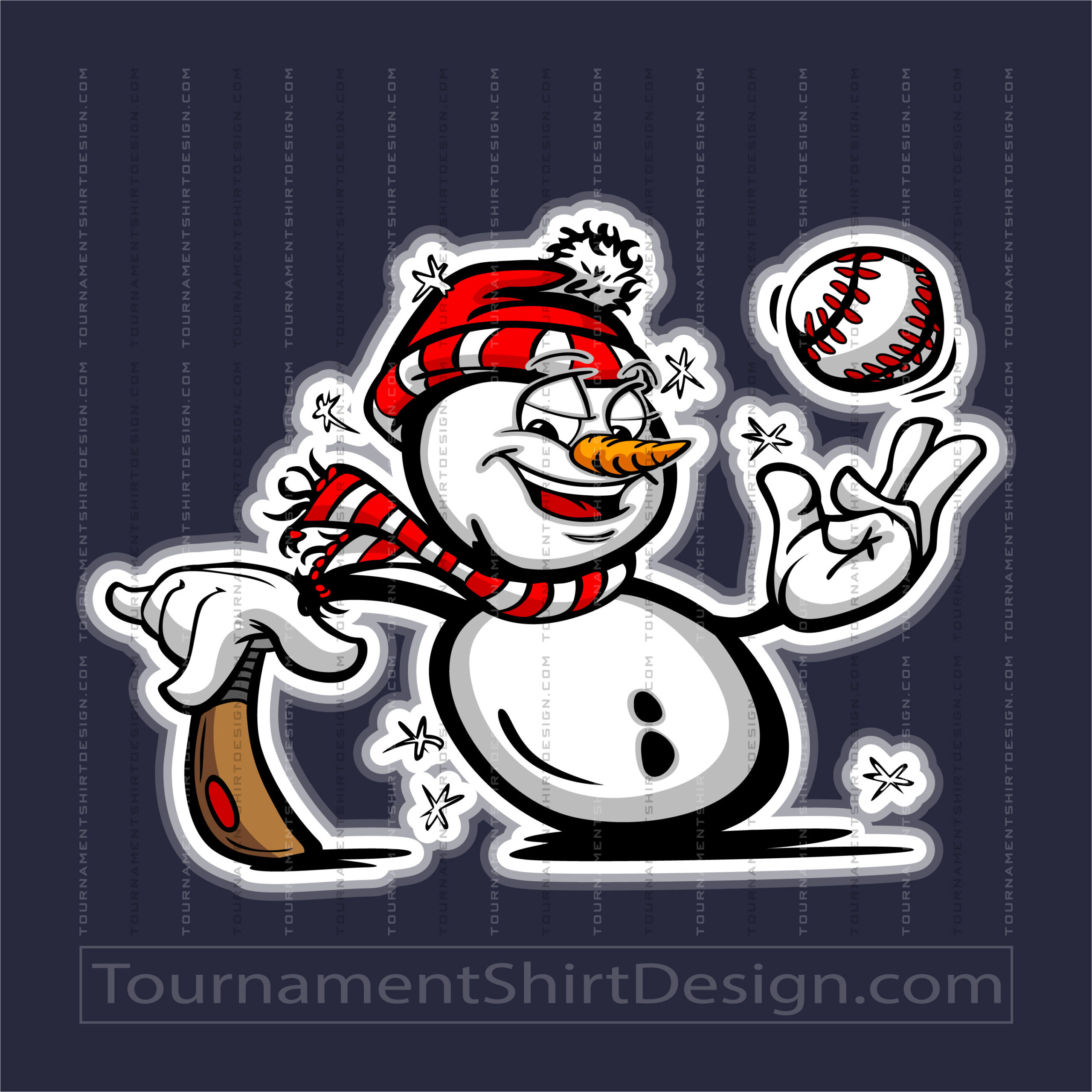 Snowman Baseball Clip Art