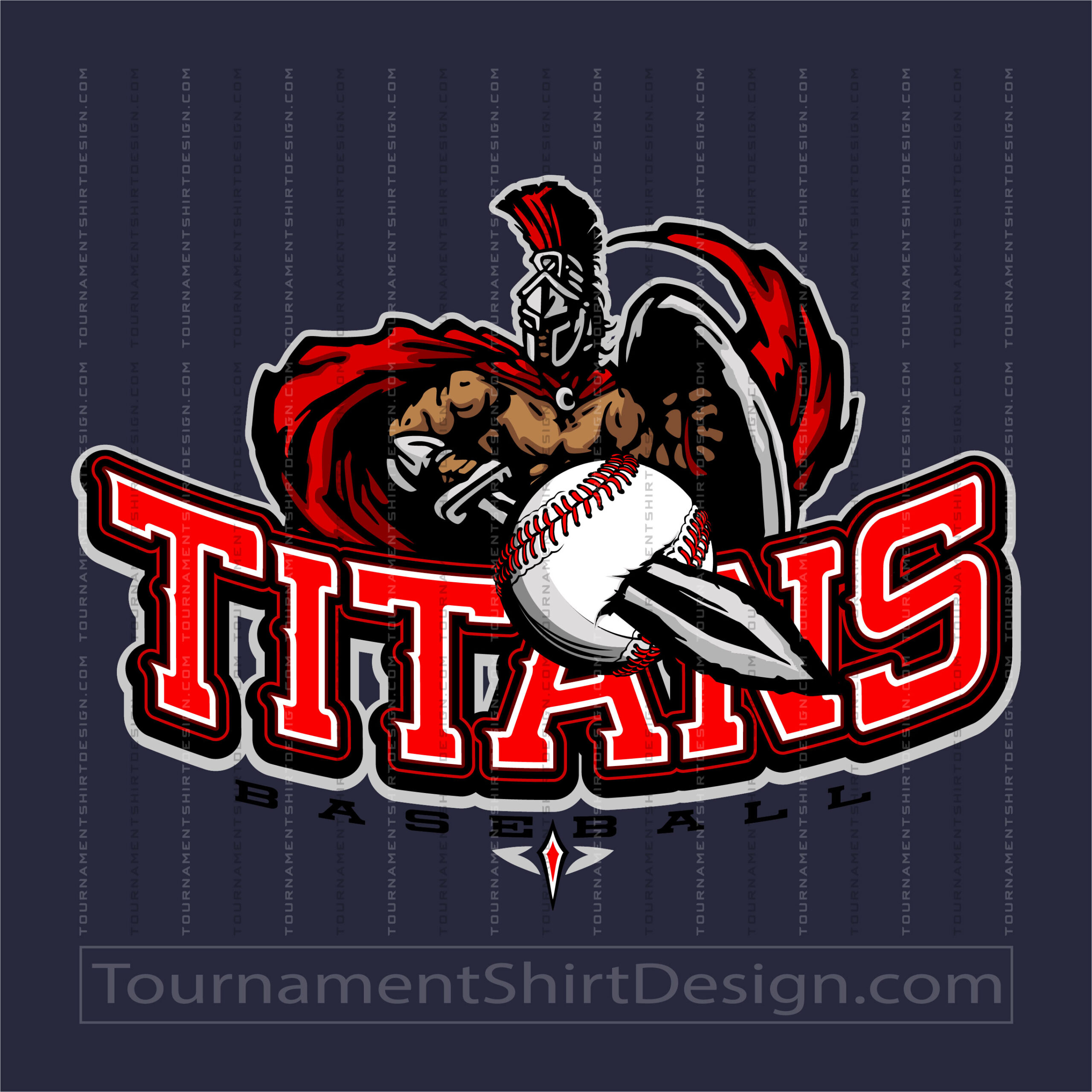 Titans Baseball Vector