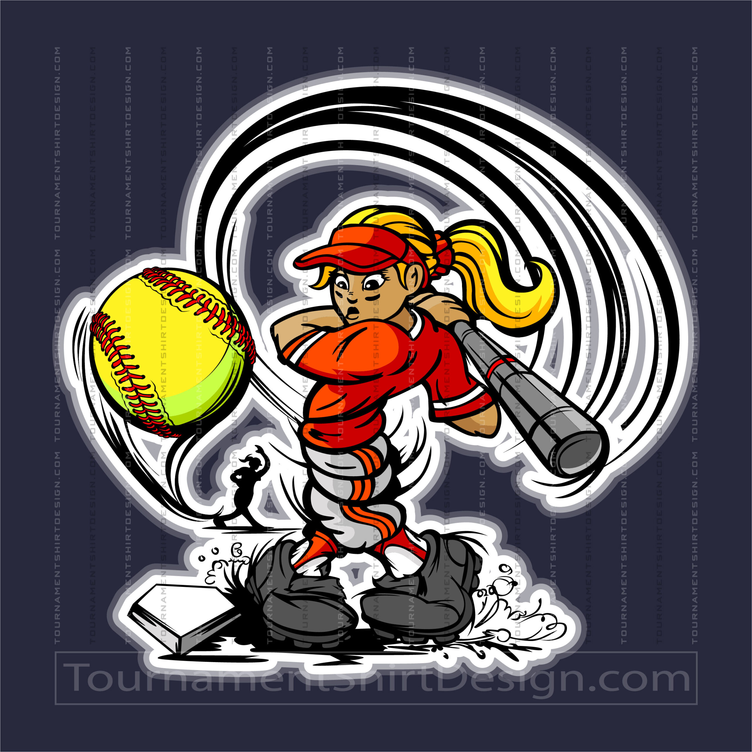 Girl Softball Logo