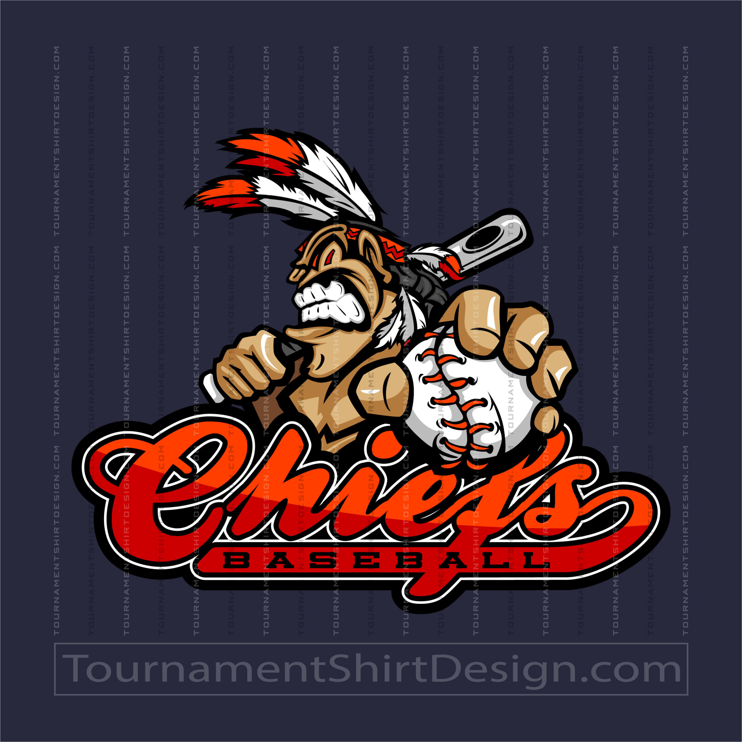 Vector Chiefs Baseball Logo