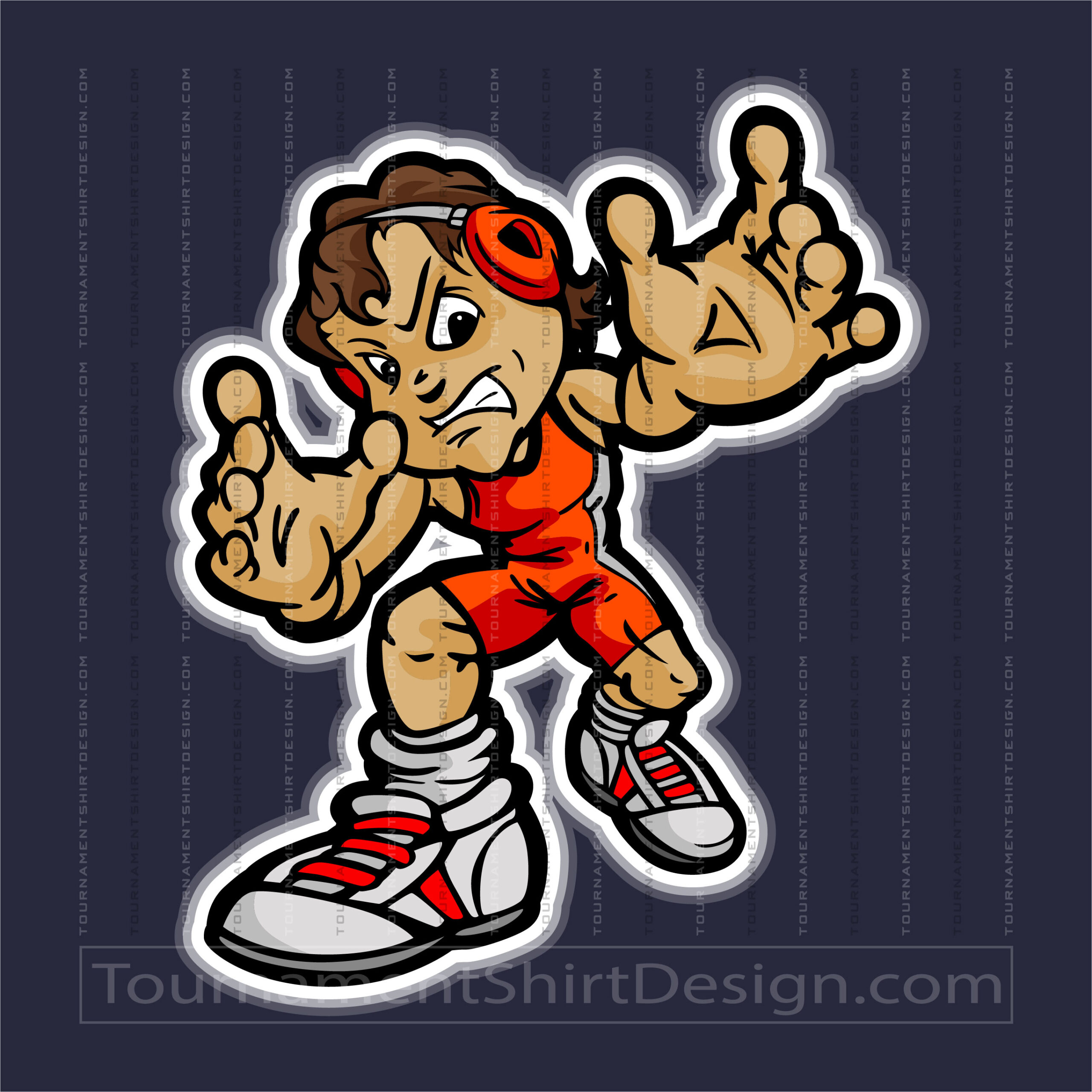 Youth Wrestling Clipart