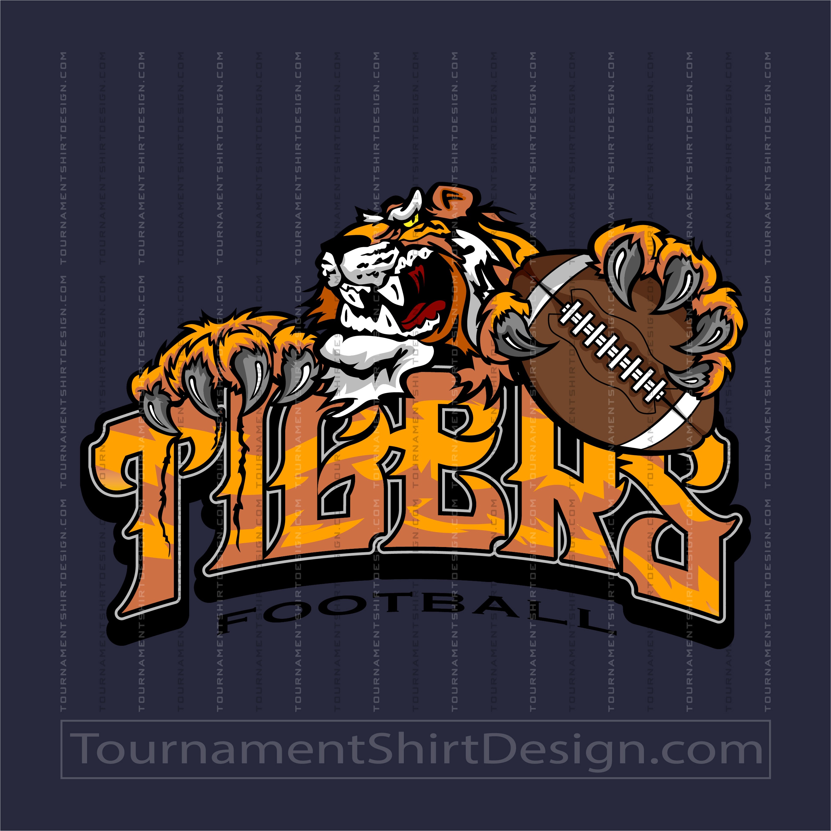 Tiger Football Design