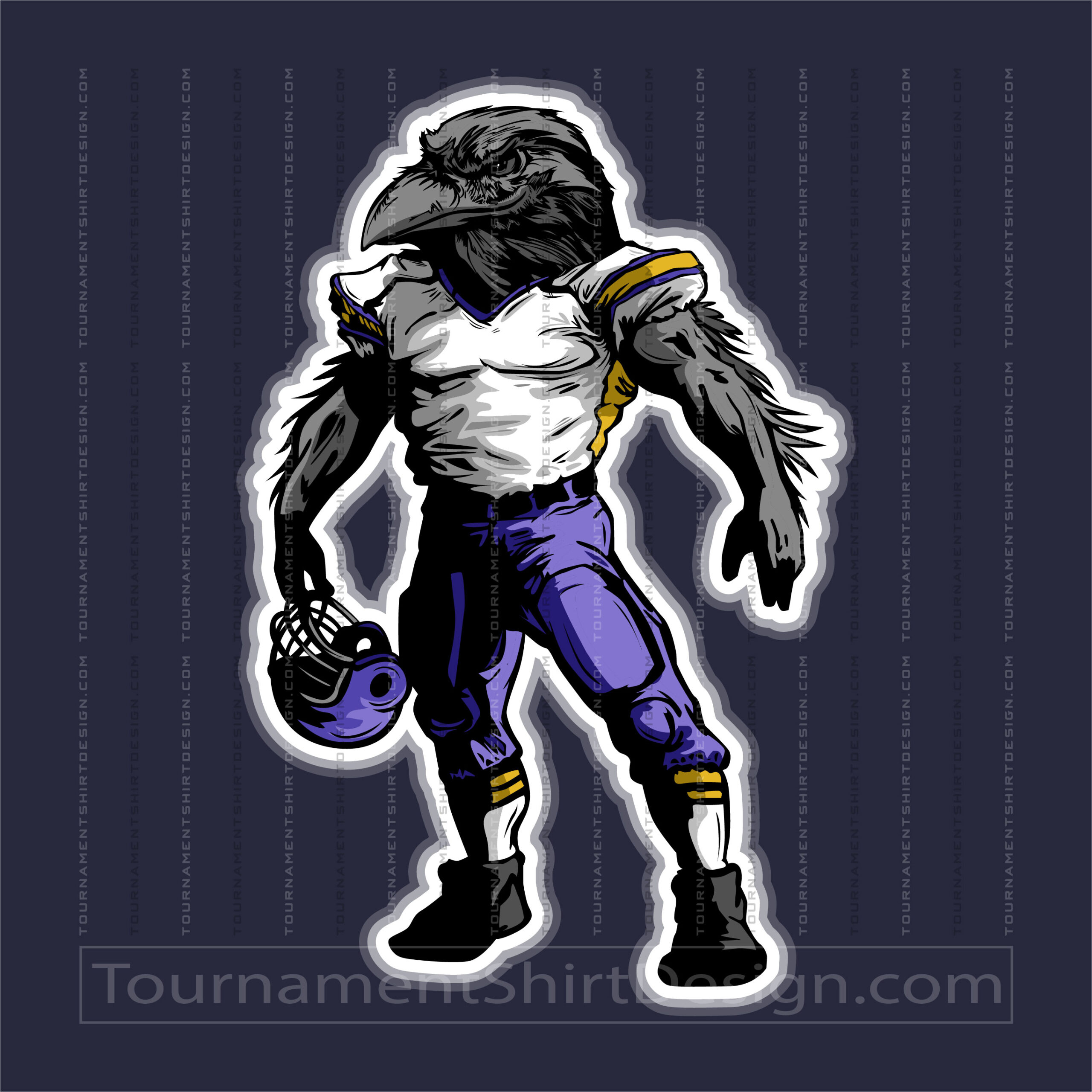 Raven Football Art
