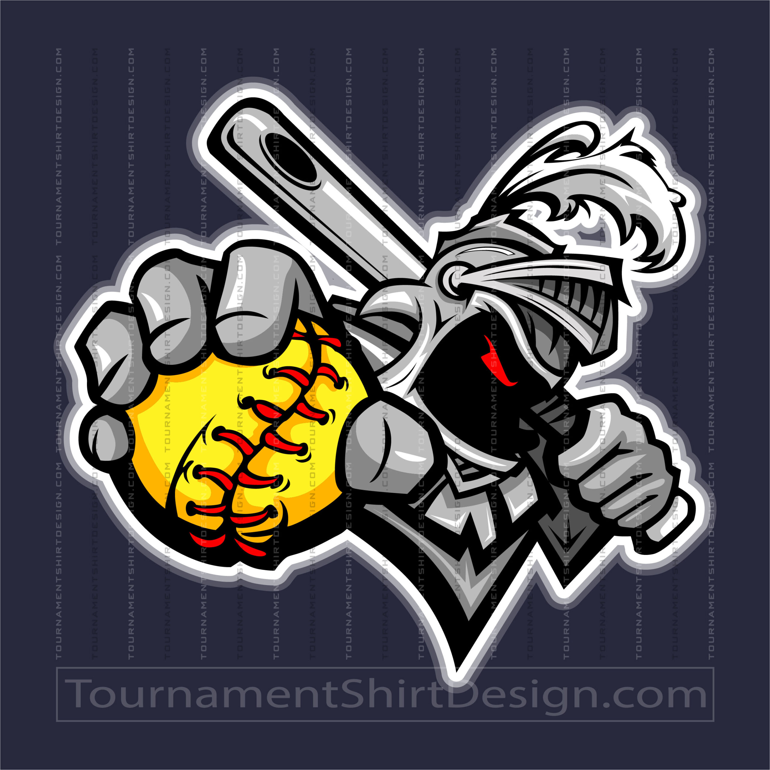 Crusaders Softball Team Logo
