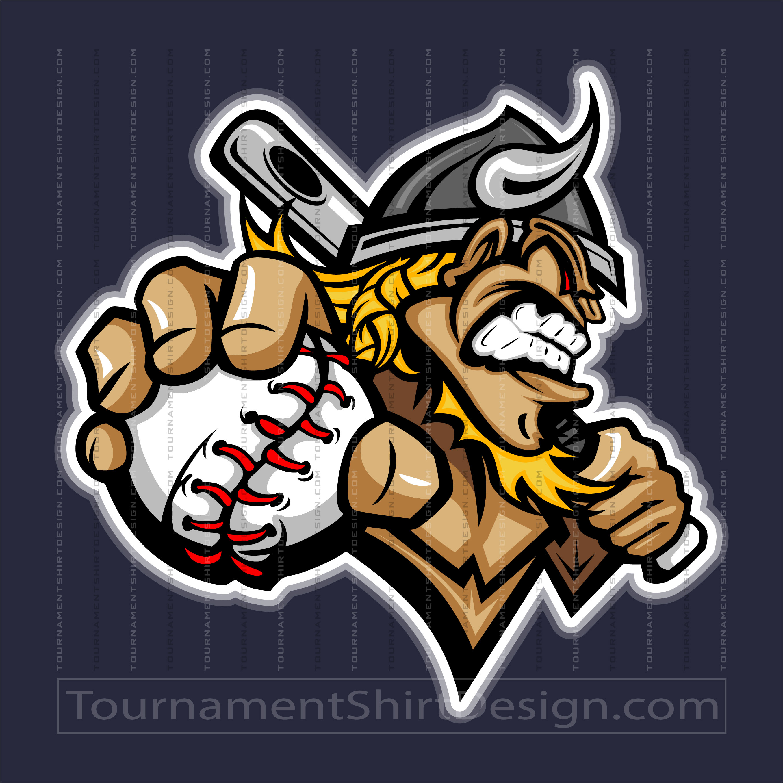 Viking Baseball Clip Art