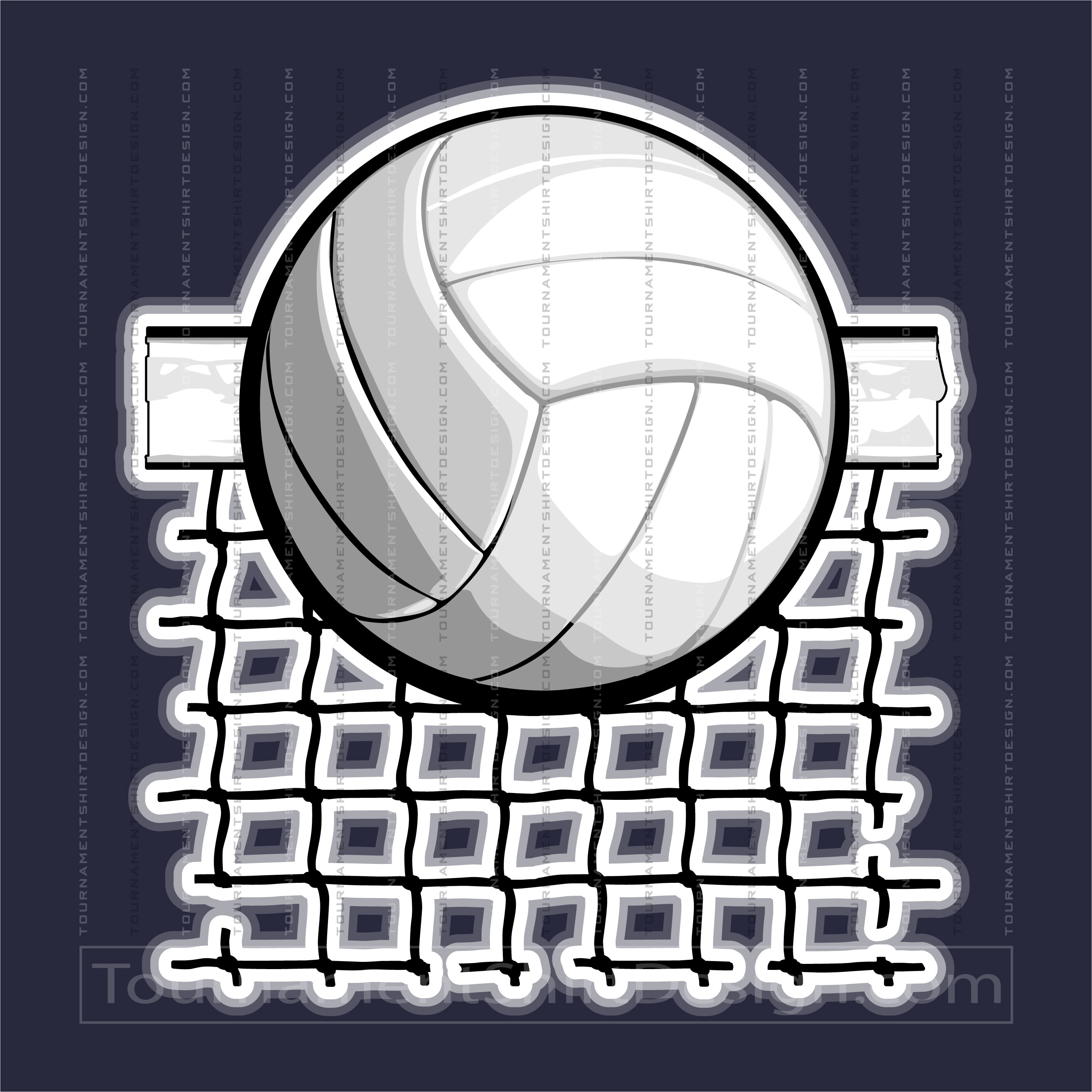 Volleyball Net Logo