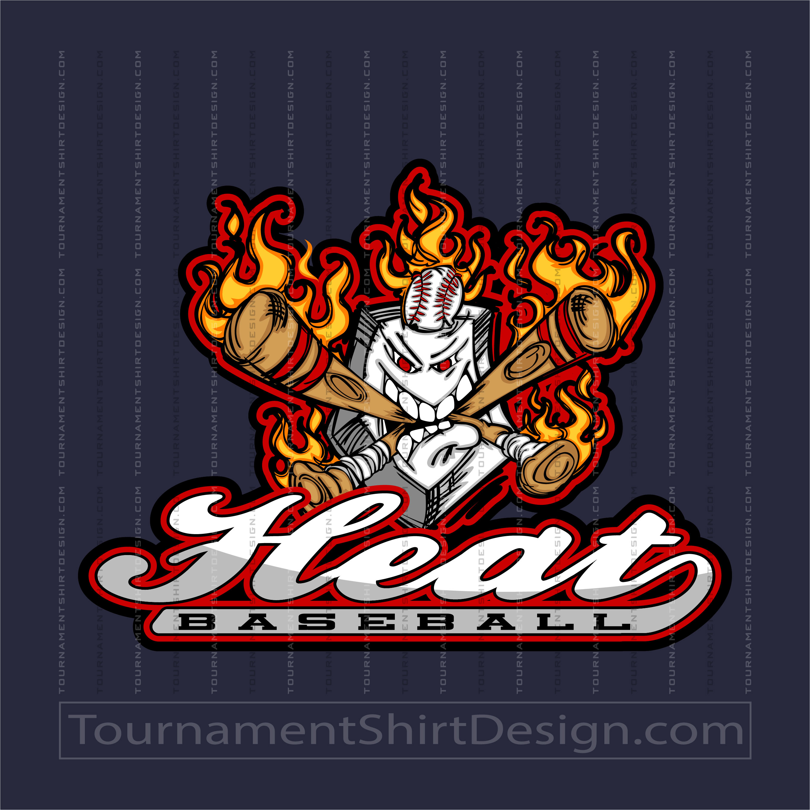 Heat Baseball Clip Art