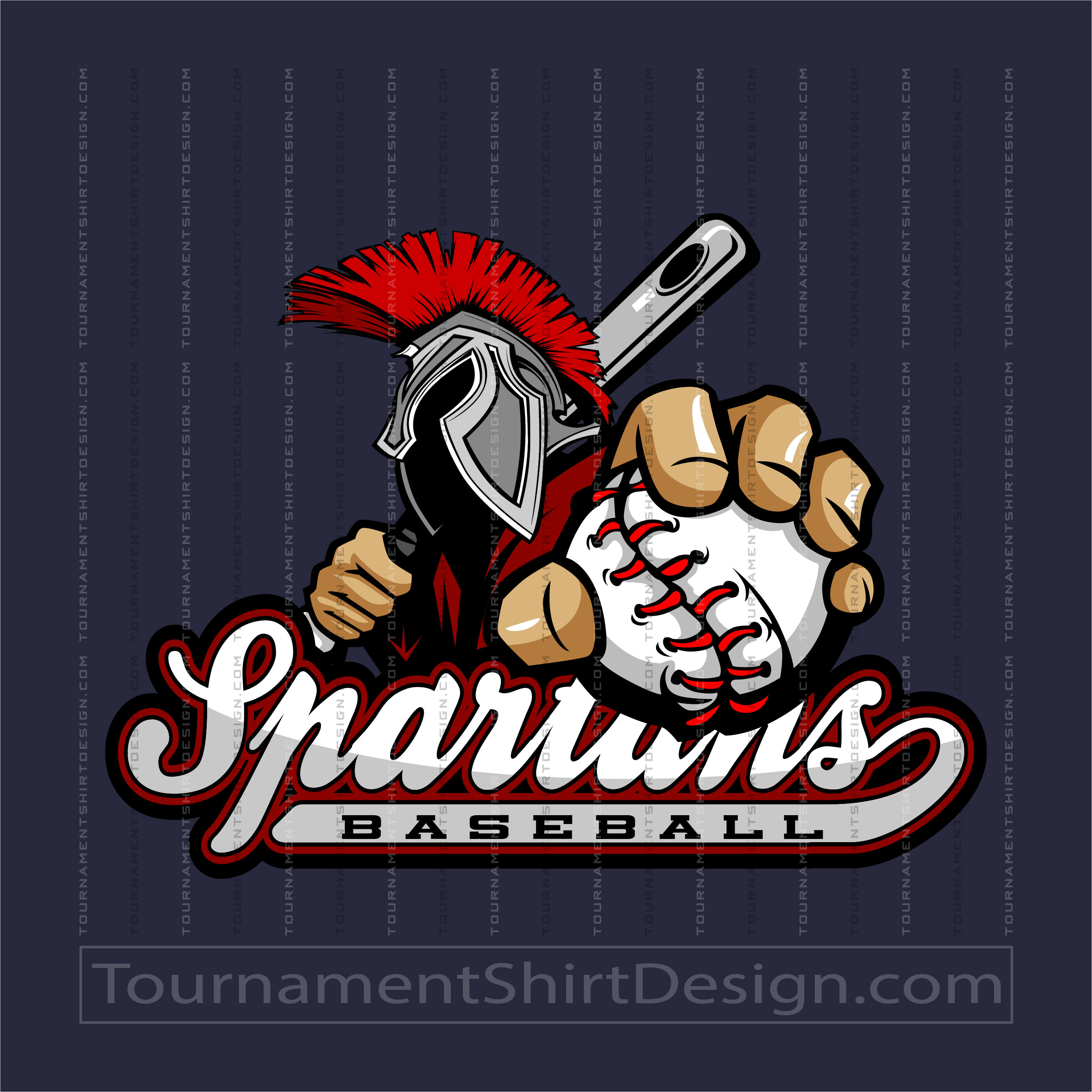 Spartans Baseball Clip Art