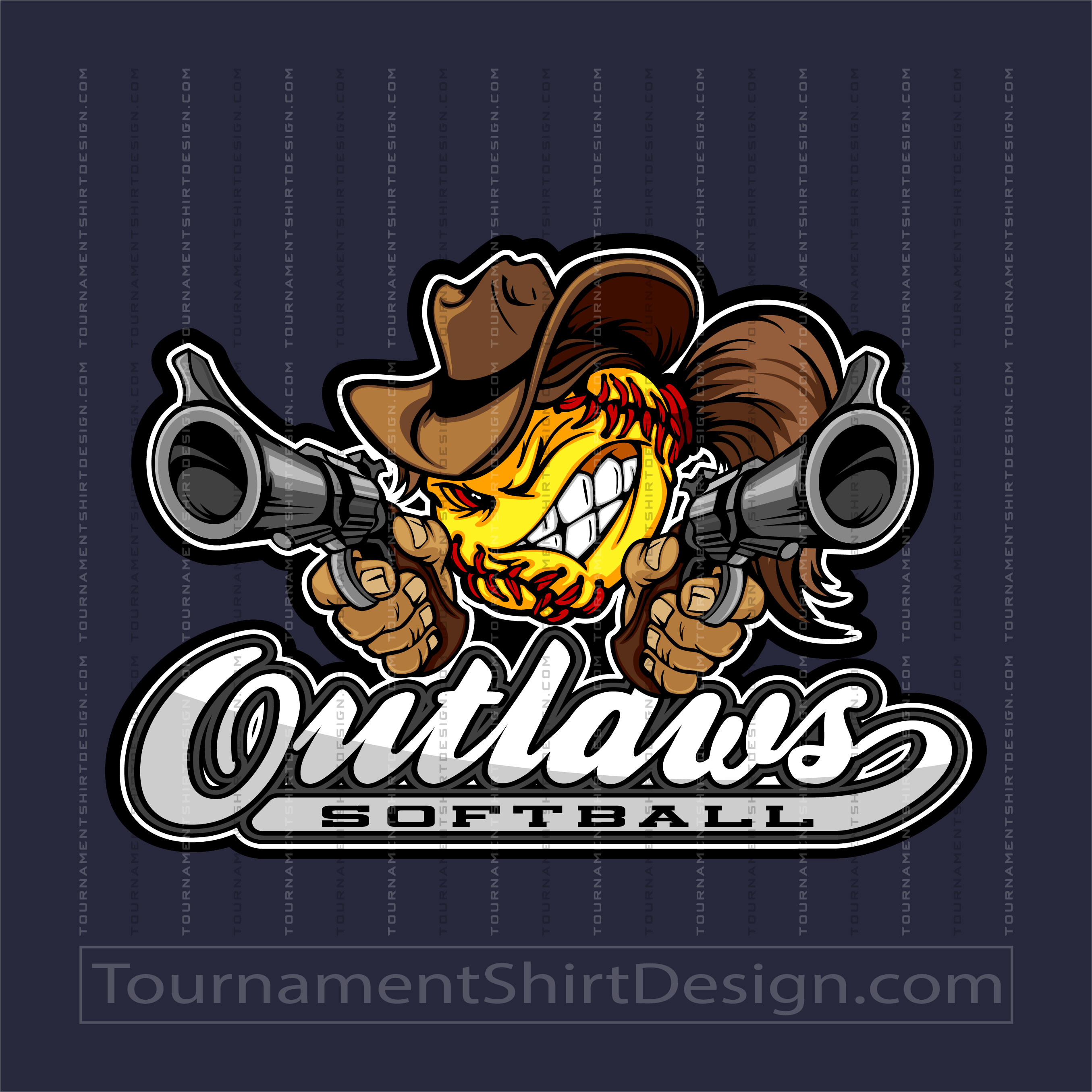 Outlaws Fastpitch Clip Art